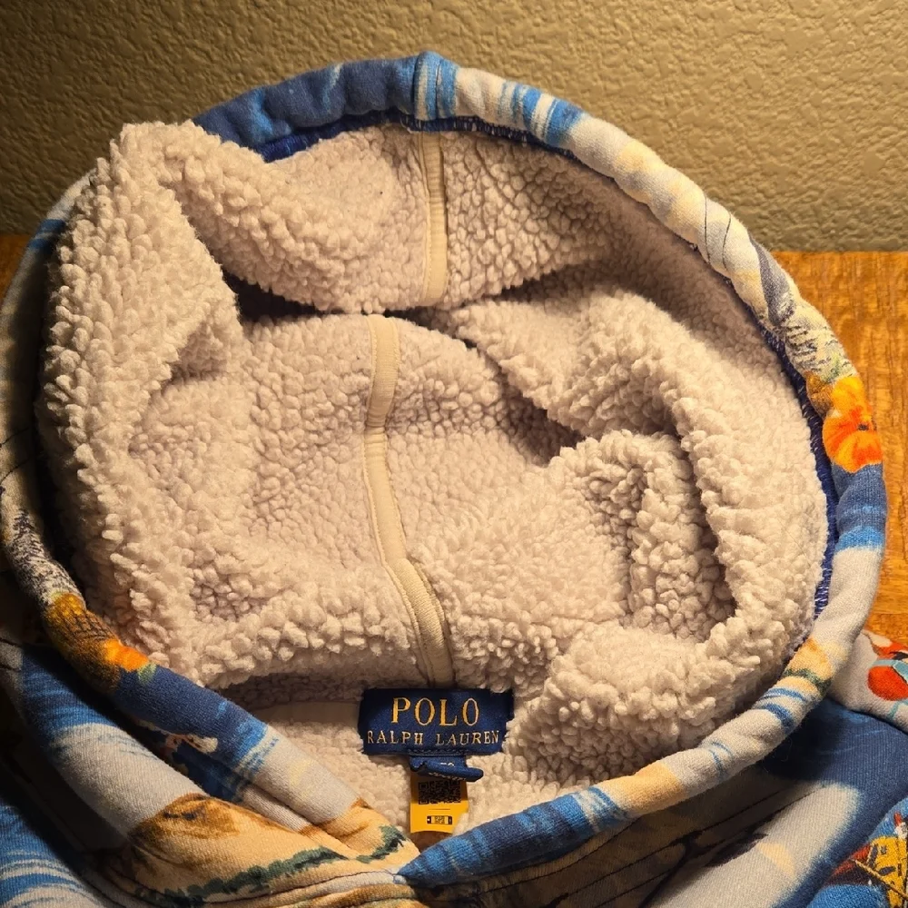 Polo Ralph Lauren Ski Hawaii Fleece Lined Hoodie Youth XL - Picture 6 of 8